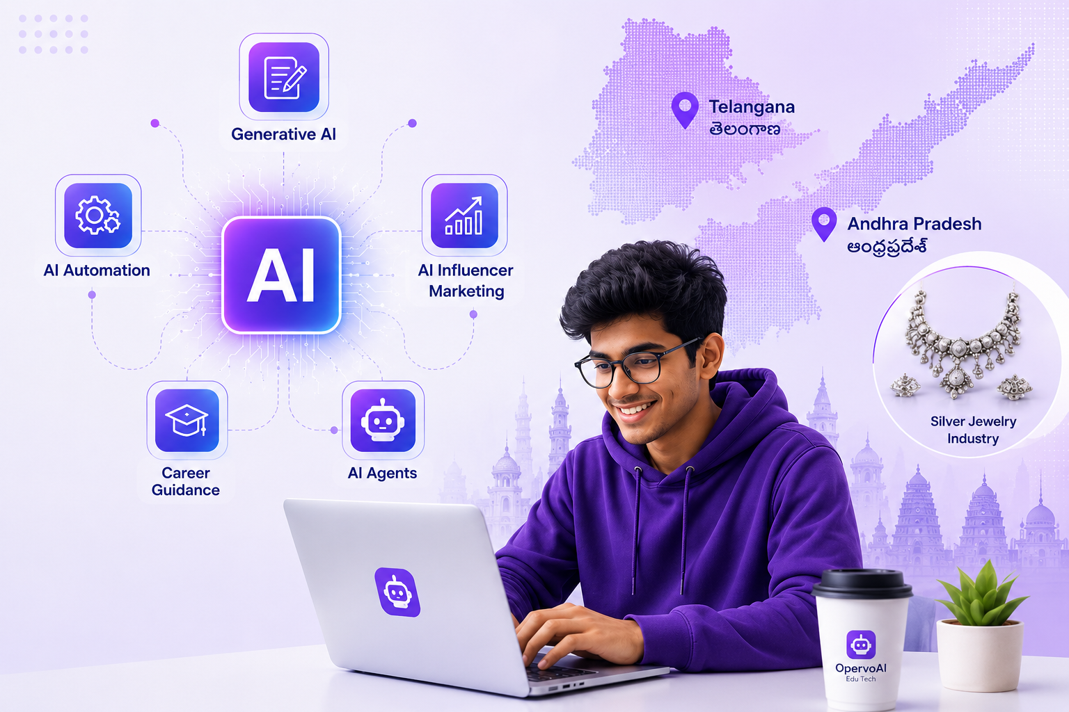 Telugu AI Mastery Course with AI tools, automation, content creation, and freelancing training in Telugu