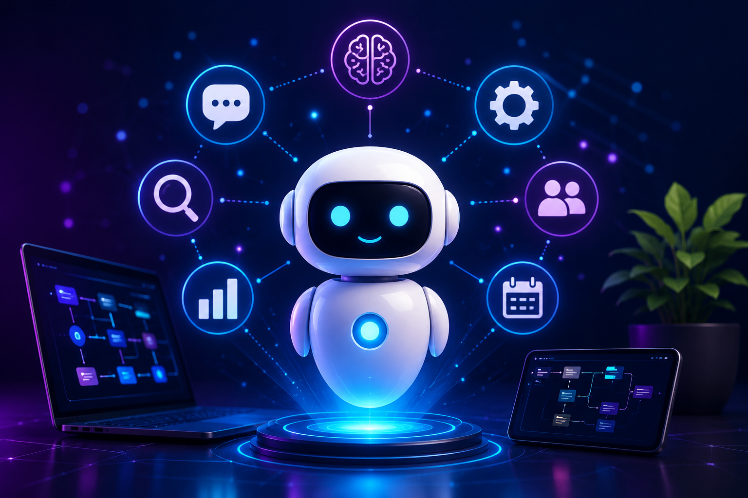 AI agents explained in Telugu with automation workflows and AI systems